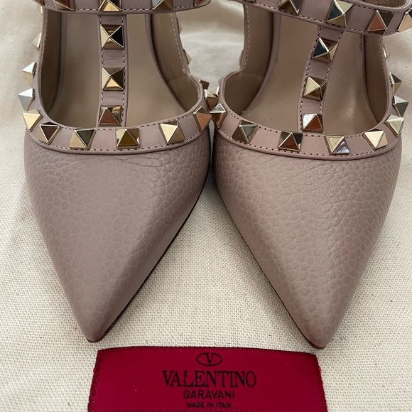 Valentino Rockstud T Strap Heels - Picture 2 of 5